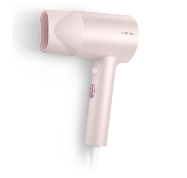 Фен Philips 3000 Series, 1600Вт, 2 режими, іонізація, рожевий