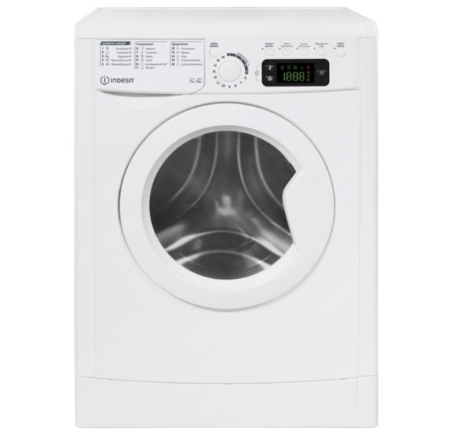 Прально-сушильна машина Indesit фронтальна, 7(5)кг, 1200, A, 54см, дисплей, білий