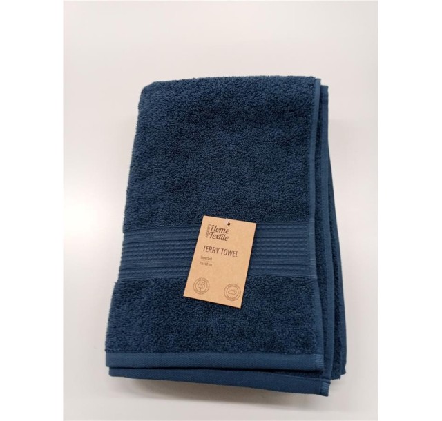 Рушник махровий Ardesto SuperSoft 70х140см, 100% бавовна, синій