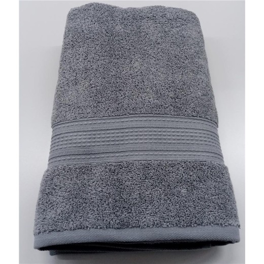 Рушник махровий Ardesto SuperSoft 70х140см, 100% бавовна, сірий