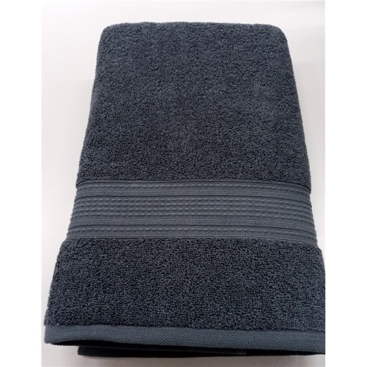 Рушник махровий Ardesto SuperSoft 70х140см, 100% бавовна, сірий темний
