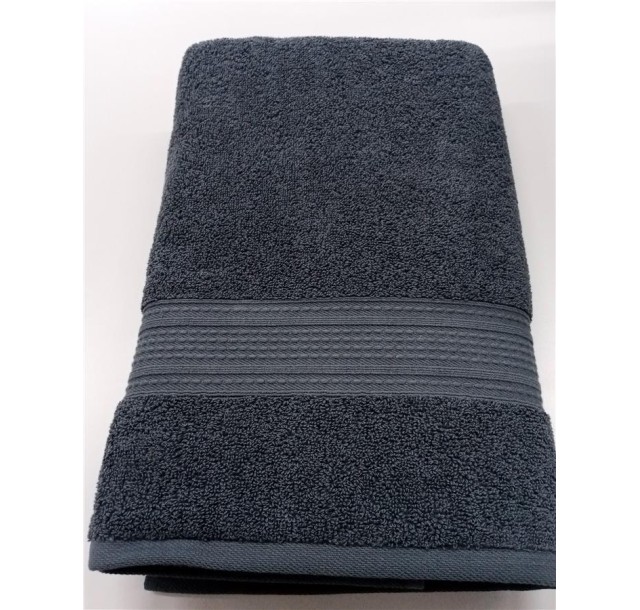 Рушник махровий Ardesto SuperSoft 70х140см, 100% бавовна, сірий темний
