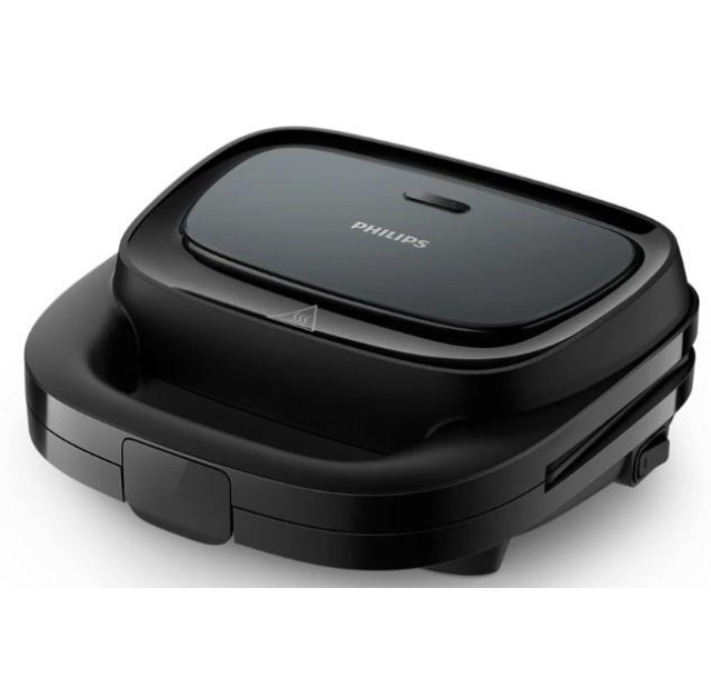 Вафельниця Philips Series 3000 750Вт, антипригарне покриття, корпус-пластик, чорний