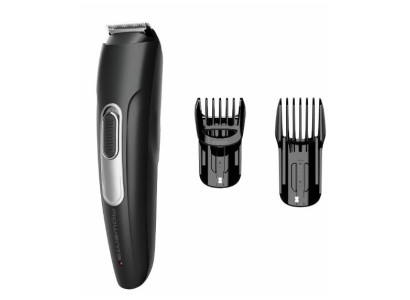 Тример Rowenta Stylis Easy, для бороди і вусів, мережа+акум., насадок-2, сталь, чорний