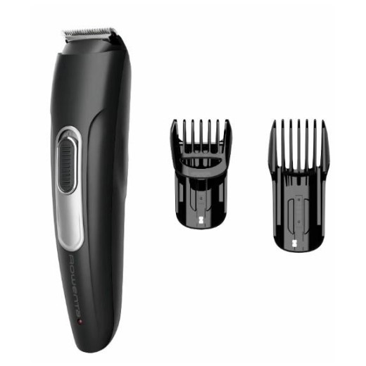 Тример Rowenta Stylis Easy, для бороди і вусів, мережа+акум., насадок-2, сталь, чорний
