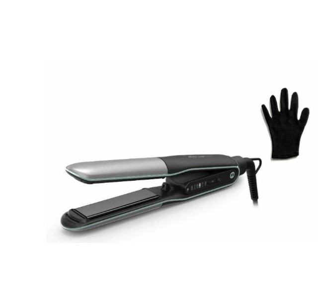 Випрямляч Rowenta Thermostyle, темп.режимів-5, 150-230С, дисплей, іонізація, кераміка, титан, чорно-сірий