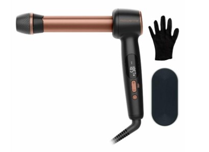 Стайлер Rowenta Twist Curl, автоматичний, темп.режимів-4, 150C–210С, кераміка, рукавича та термопідкладка, чорно-золотий