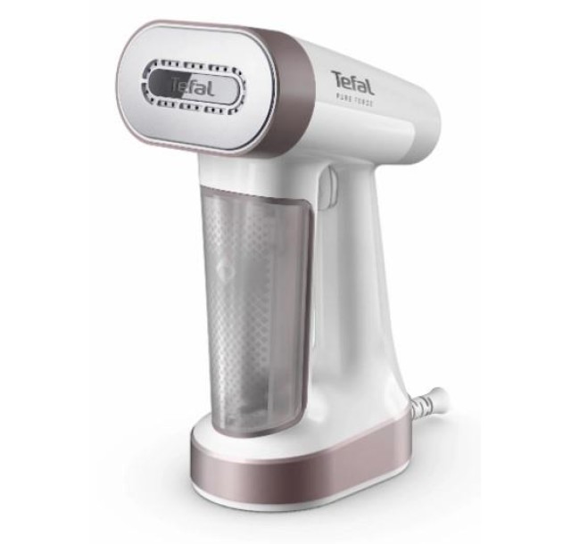 Відпарювач Tefal компактний Pure Force 2в1, 1800Вт, 180мл, постійна пара - 35гр, керам. підошва, білий