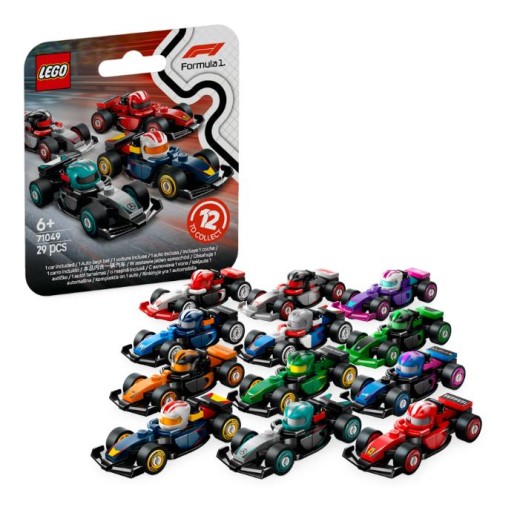 Конструктор LEGO Minifigures Колекційні автомобілі для перегонів F1