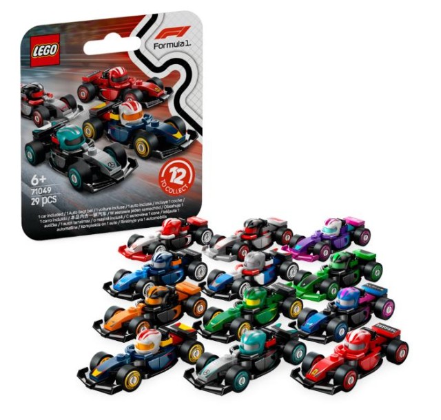 Конструктор LEGO Minifigures Колекційні автомобілі для перегонів F1