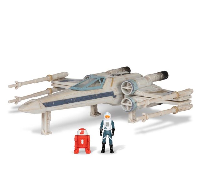 Ігрова колекційна фігурка Star Wars Medium Vehicle Транспорт та фігурка X-Wing (Blue 1) + Antoc Merric & R2-R9 12.5см