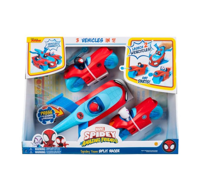 Ігровий набір 3 в 1 Spidey Deluxe Feature Vehicle Спліт команда Спайді (Spidey Team Split Racer)