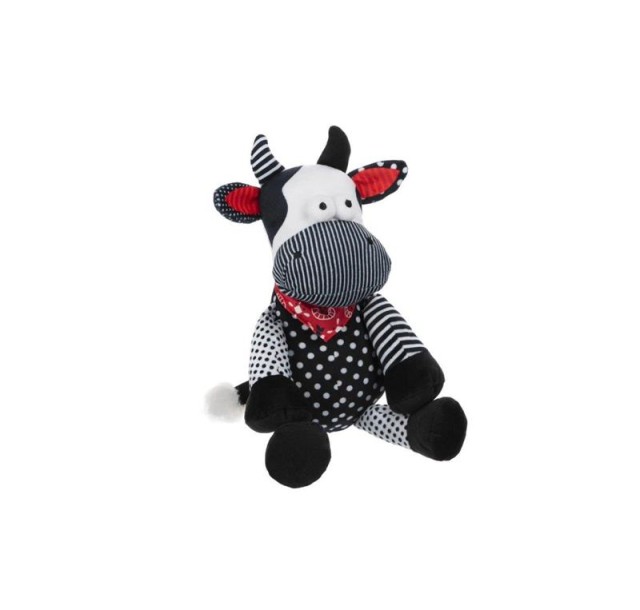 М'яка іграшка Same Toy Корова/Бик 24см, чорно-білий