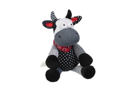 М'яка іграшка Same Toy Корова/Бик 30см, чорно-білий