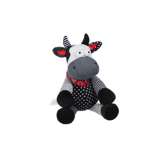 М'яка іграшка Same Toy Корова/Бик 30см, чорно-білий