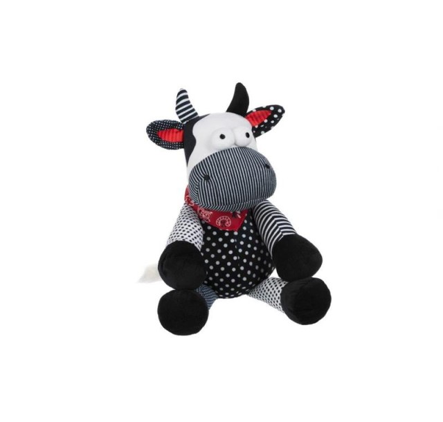 М'яка іграшка Same Toy Корова/Бик 30см, чорно-білий