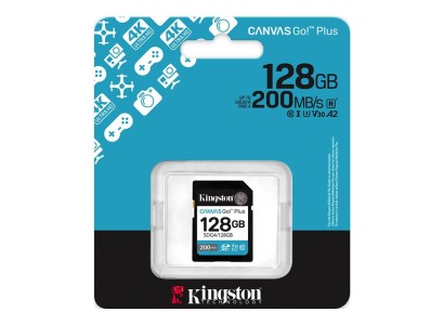 Карта пам'яті Kingston SD  128GB C10 UHS-I U3 V30 R200MB/s