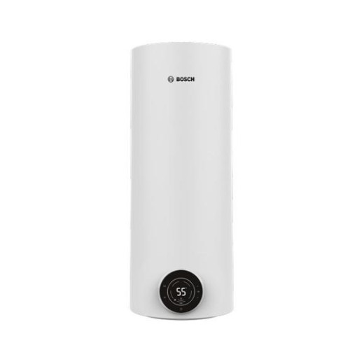 Водонагрівач електр. BOSCH круглий Tronic 4000T, 50л, 1,5кВт, сухий тен, вертикальний монтаж, електр. кер-ння, B, білий