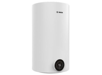 Водонагрівач електр. BOSCH круглий Tronic 4000T, 80л, 2кВт, сухий тен, вертикальний монтаж, електр. кер-ння, B, білий