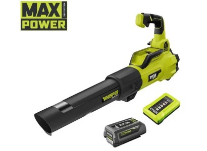 Повітродув садовий акумуляторний Ryobi Max Power RY36BLXA-140P 36В акб 1х4А·год ЗП 176км/год 3.5кг