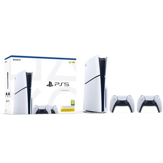 Ігрова консоль PlayStation 5 Slim Blu-ray (2 геймпади Dualsense)