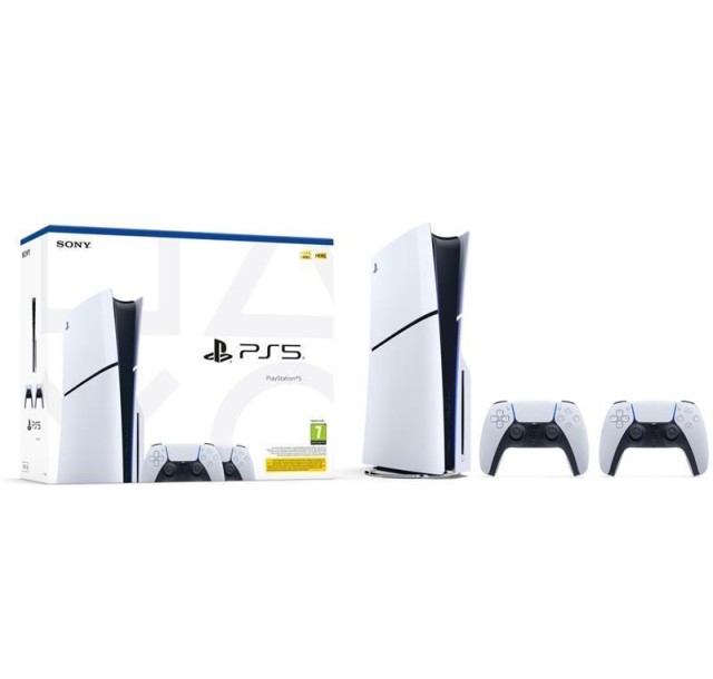 Ігрова консоль PlayStation 5 Slim Blu-ray (2 геймпади Dualsense)