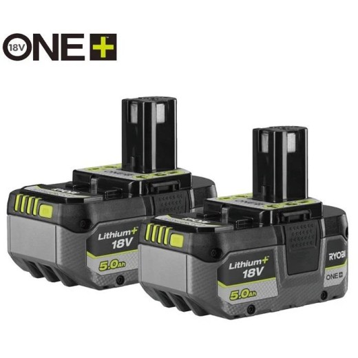 Набір акумуляторів Ryobi ONE+ RB1850X2 Lithium+ 18В 2х5А·год