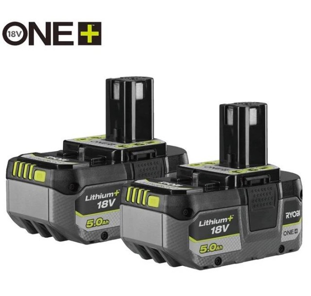 Набір акумуляторів Ryobi ONE+ RB1850X2 Lithium+ 18В 2х5А·год