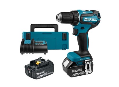 Шурупокрут-дриль акумуляторний Makita DDF485SFJ 18B 1х3А·год 27-50Нм 0-500·0-1900 об·хв кейс 1.7кг