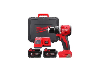 Шурупокрут-дриль акумуляторний Milwaukee M18 BLPDRC-502C 18В 2х5А·год М12-М18 60Нм 0·1700об·хв 1.5кг