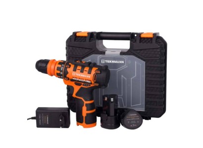 Шурупокрут-дриль акумуляторний Tekhmann TCD-12/2 DFR 12В 2х2А·год 20Нм 350·1500об·хв 1.1кг