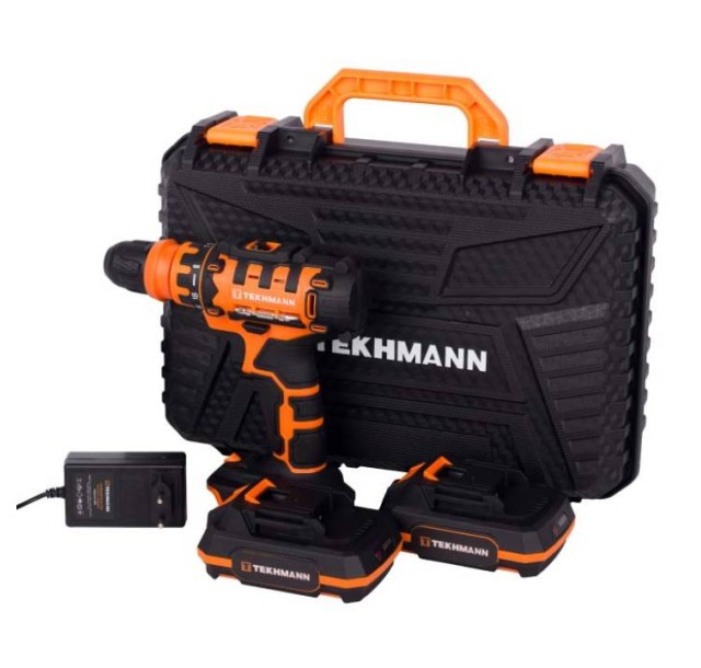 Шурупокрут-дриль акумуляторний Tekhmann TCD-21/2 DFR 21В 2х2А·год 28Нм 350·1500об·хв 1.4кг