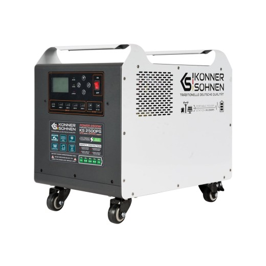 Портативна електростанція Konner&Sohnen KS 2500PS, 2500Вт, 2560 Вт·год, LifePo4, 31кг