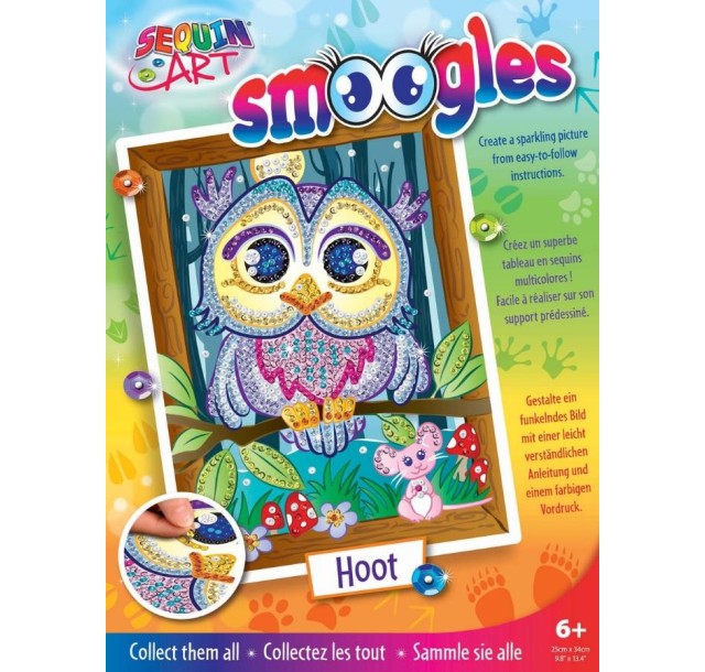 Набір для творчості Sequin Art Smoogles Сова 25*34см