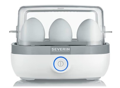 Яйцеварка Severin 420Вт, електр. керування , на 6 яєць, звуков., сигнал, пластик, білий