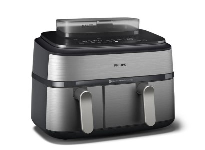Мультипіч Philips Ovi Dual Steam 2750Вт, чаша-3+6л, сенсорне управл., 12 авто. программ,  пластик/метал