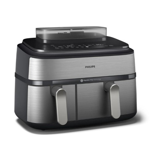 Мультипіч Philips Ovi Dual Steam 2750Вт, чаша-3+6л, сенсорне управл., 12 авто. программ,  пластик/метал