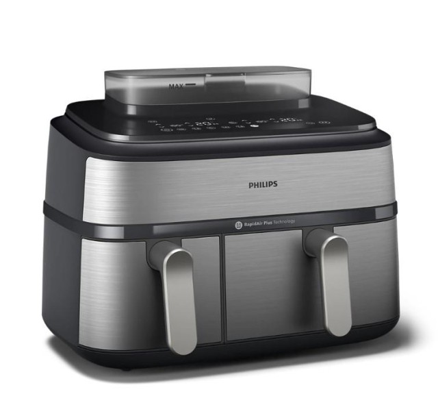 Мультипіч Philips Ovi Dual Steam 2750Вт, чаша-3+6л, сенсорне управл., 12 авто. программ,  пластик/метал