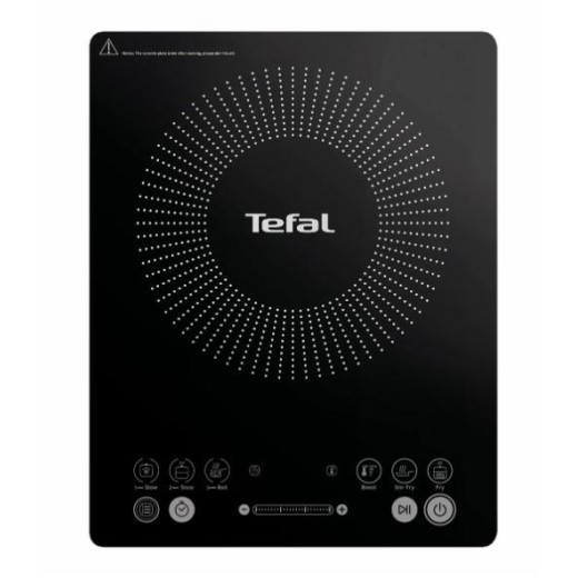 Плитка настільна Tefal індукційна Everyday Slim, комфорок - 1 на 2.1кВт, керування - сенсорне, пррограм - 6, чорний