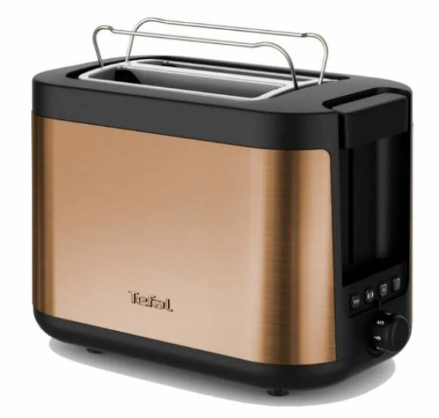Тостер Tefal Coppertinto 850Вт, розморожування, метал, бронзовий