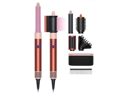 Стайлер Dyson Airwrap HS05 Complete Long Volumise, 1300Вт, темп.режимів-3, D -30,40mm,  насадок-6, гребінець, кераміка, мідно-рожевий