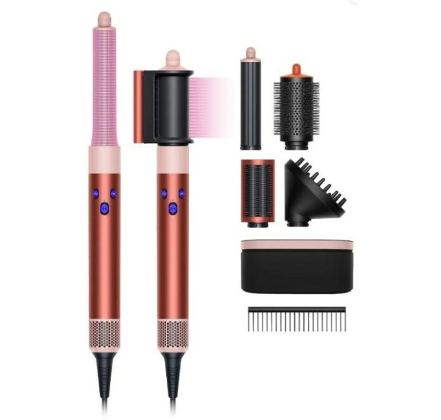 Стайлер Dyson Airwrap HS05 Complete Long Volumise, 1300Вт, темп.режимів-3, D -30,40mm,  насадок-6, гребінець, кераміка, мідно-рожевий
