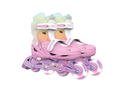 Роликові ковзани Neon Inline, розмір 30-33 веселка