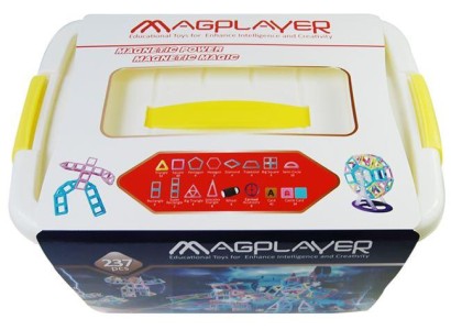 Конструктор Magplayer магнітний набір, бокс, 237ел