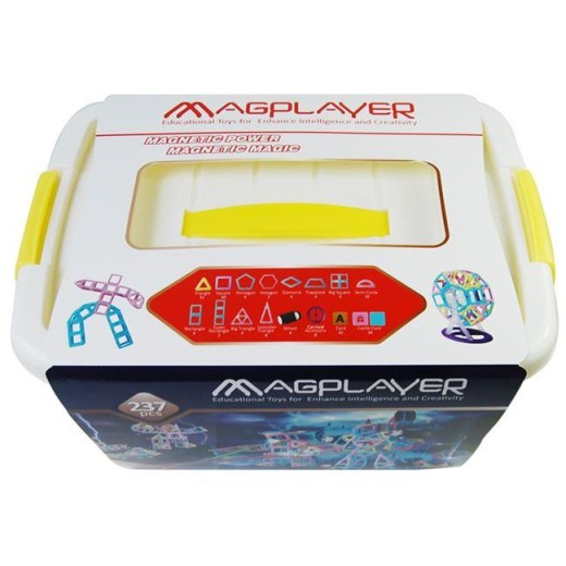 Конструктор Magplayer магнітний набір, бокс, 237ел
