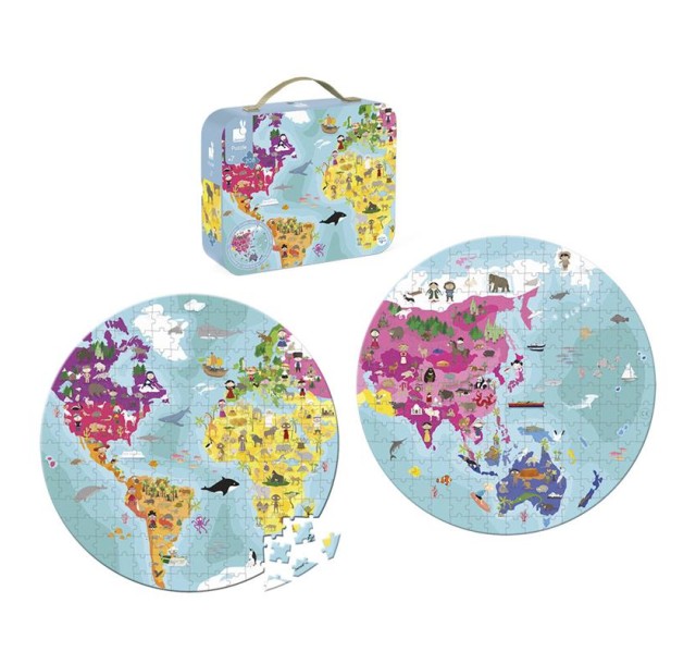 Пазл двосторонній Janod Наша планета 208ел