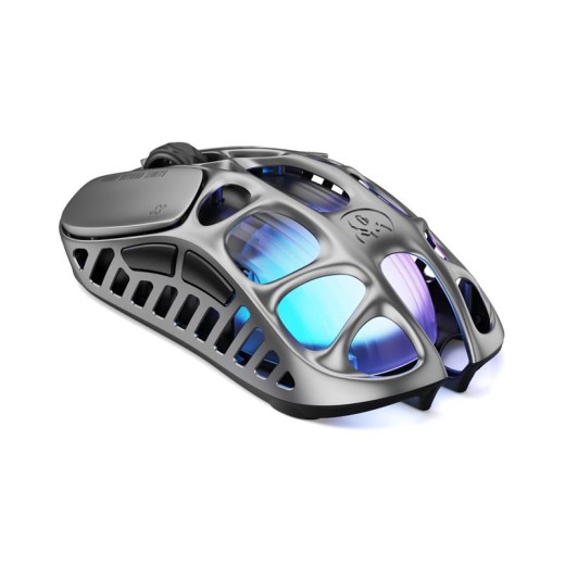 Миша GravaStar Mercury X Pro, 8K, BT/WL/USB-A, RGB, сірий