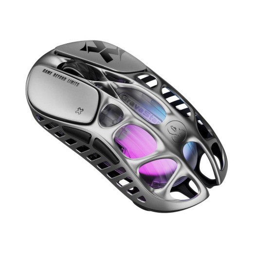 Миша GravaStar Mercury X, BT/WL/USB-A, RGB, сірий