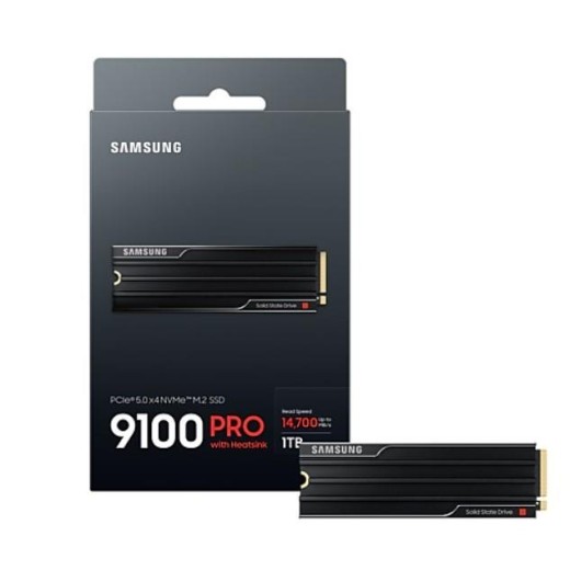 Накопичувач SSD Samsung M.2 1TB PCIe 5.0 9100PRO+ радіатор