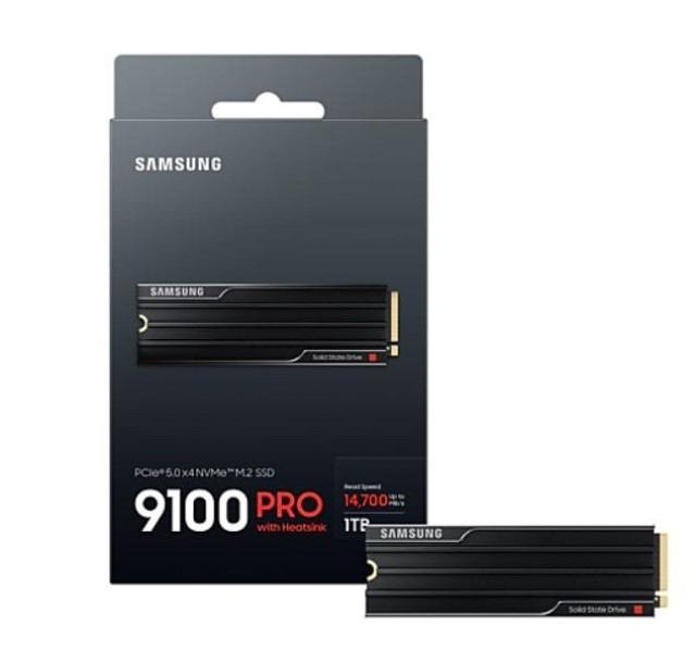 Накопичувач SSD Samsung M.2 1TB PCIe 5.0 9100PRO+ радіатор